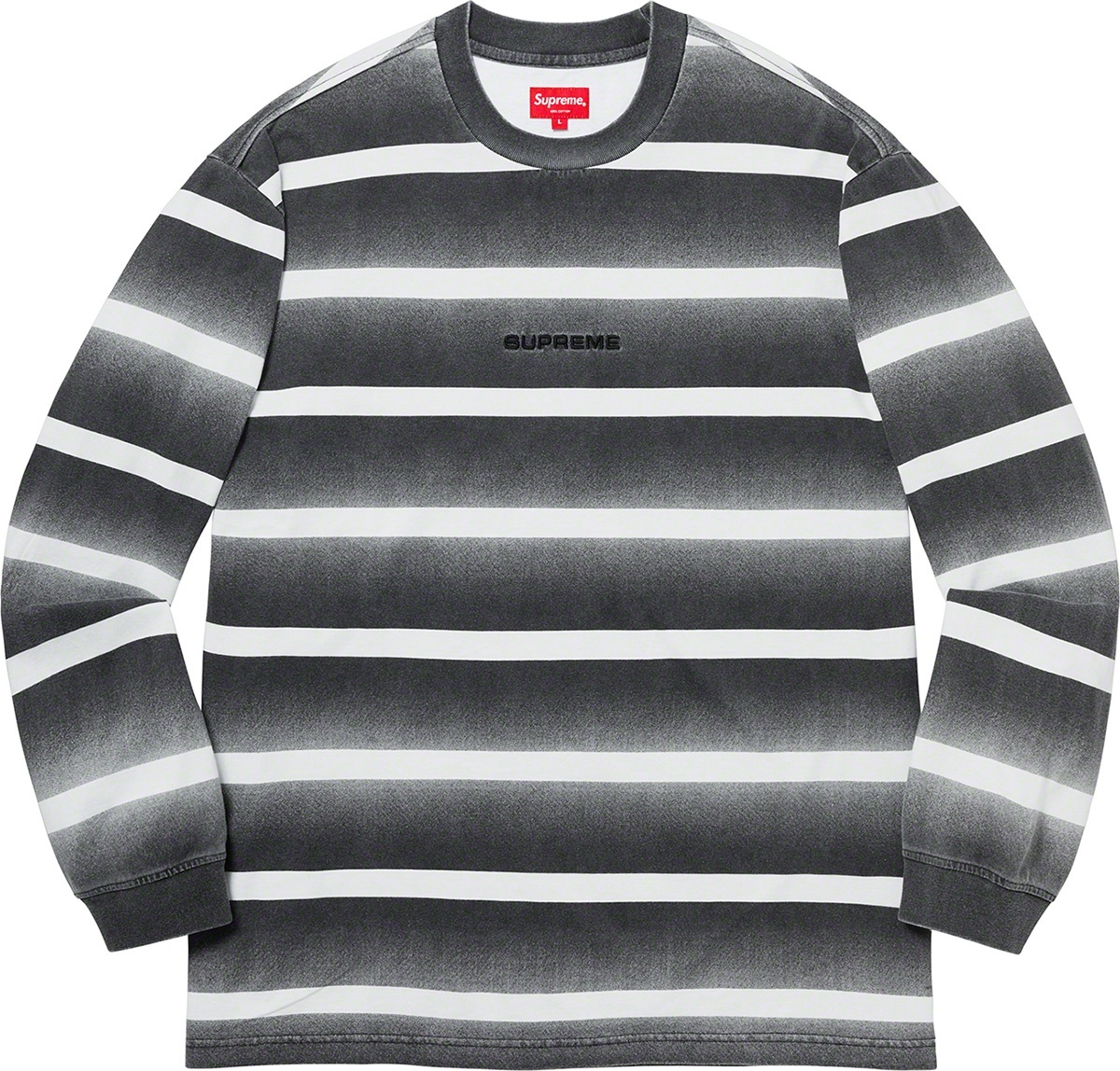 Fade Stripe L/S Top view 2